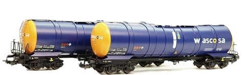 Blackstar BS00102 - H0 - 2-tlg. Set Kesselwagen Wascosa